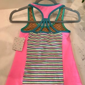 Ivivva Girl Tank with built in shelf bra.